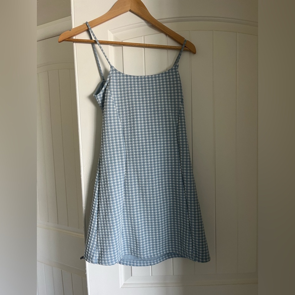 Top shop Cute Spring Dress Checkered Blue and White